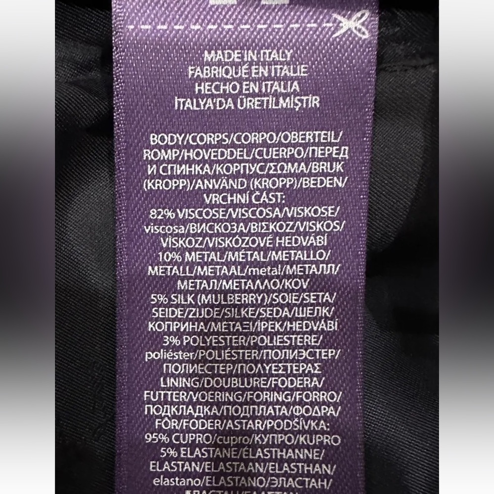 NWT $2990 Ralph Lauren Collection Mychele Metallic Strapless Cocktail Dress Sz 8 - Picture 16 of 16